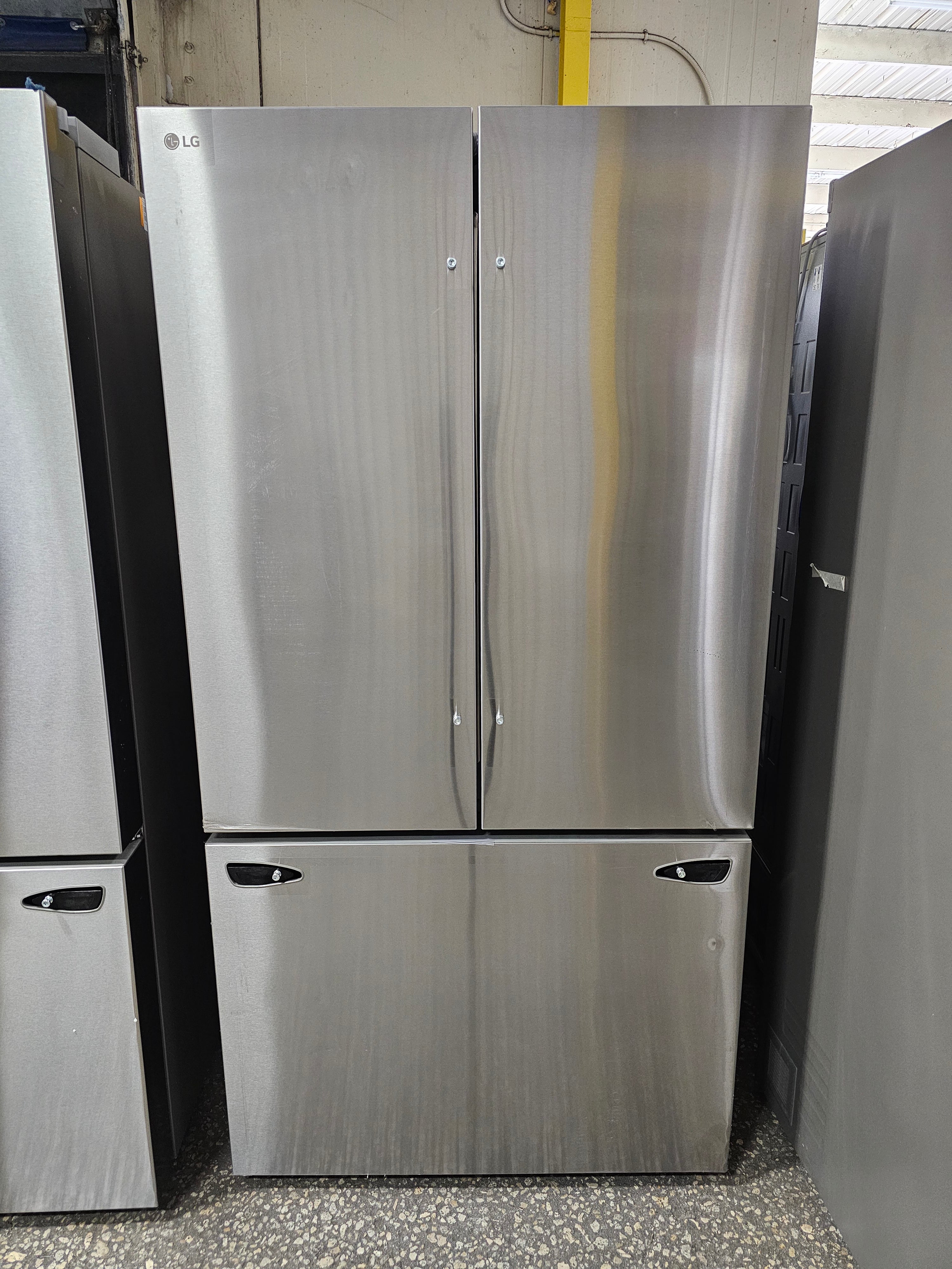 LG Counter-Depth MAX 26.5 Cu. Ft. French Door Smart Refrigerator with Internal Water Stainless Steel